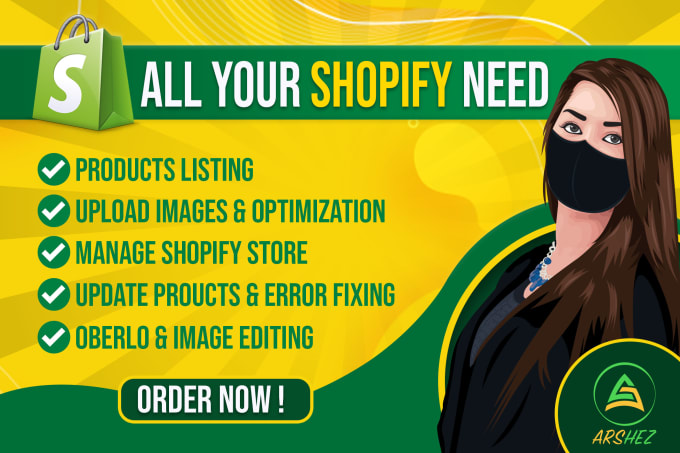 Bestseller - do product listing on shopify and images editing