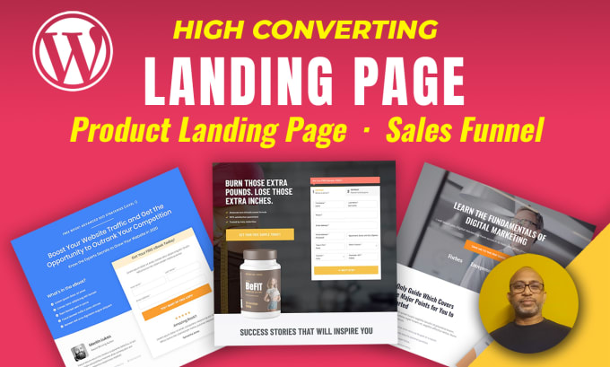 Gig Preview - Wordpress landing page design