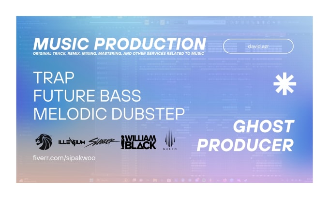 Gig Preview - Be your future bass trap melodic dubstep edm ghost producer