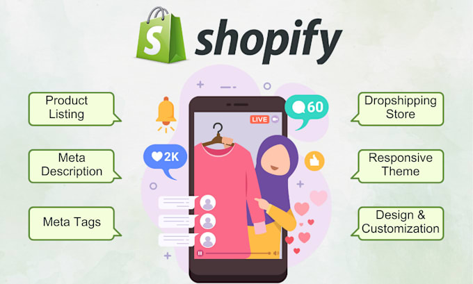 Gig Preview - Create an amazing shopify dropshipping store and do product listing