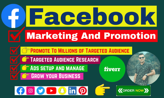 Gig Preview - Do advertising facebook marketing and promotion worldwide