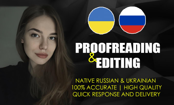 Gig Preview - Proofread and edit any ukrainian russian content