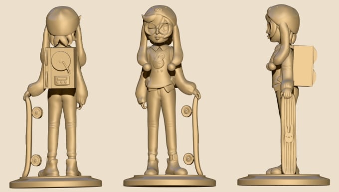 Gig Preview - Sculpt cartoon characters for 3d printing