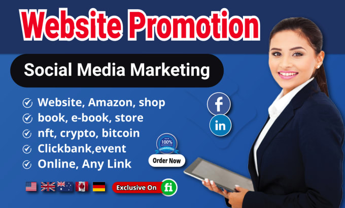 Bestseller - promote your business website amazon product book crypto coin any link