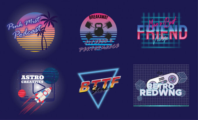 Gig Preview - Design an 80s retro vintage logo