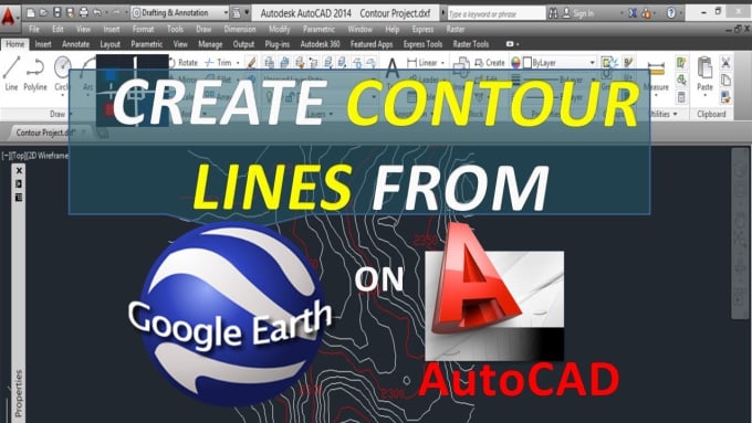 Gig Preview - Do a topographic survey from google earth to dwg and 3d file