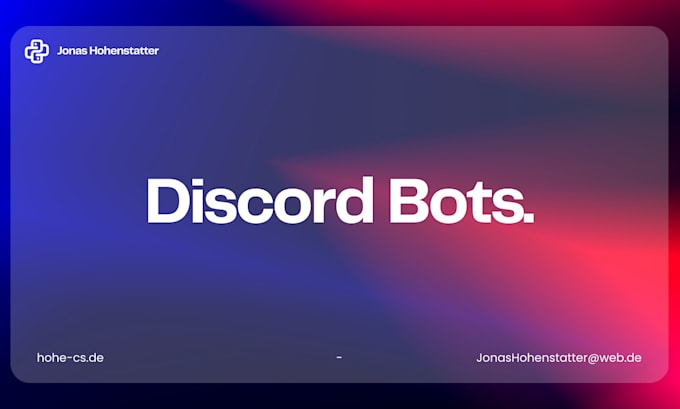 Bestseller - create a custom made high quality discord bot