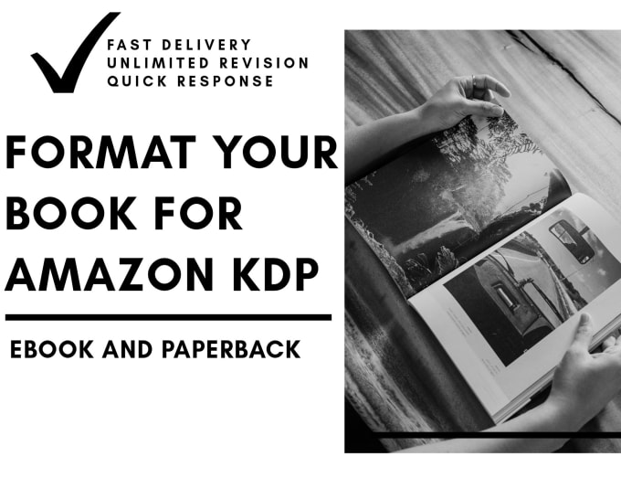 Gig Preview - Do amazon kdp book formatting and publishing for kindle ebook paperback