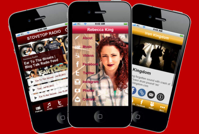 Gig Preview - Create music mobile app for iphone and android