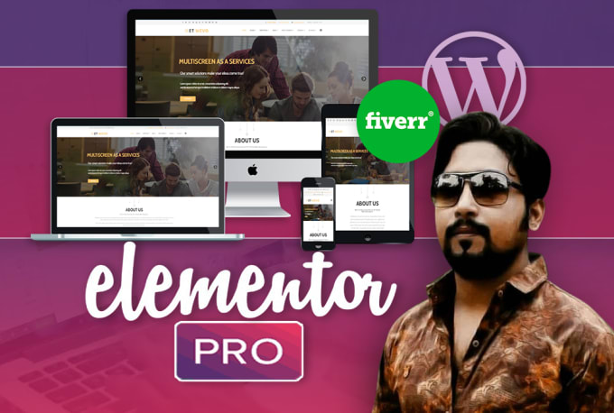 Gig Preview - Design a responsive wordpress website using elementor pro