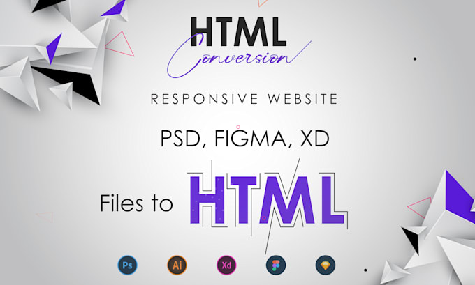 Gig Preview - Convert psd to html, xd to html, figma to html css, bootstrap 5 responsive