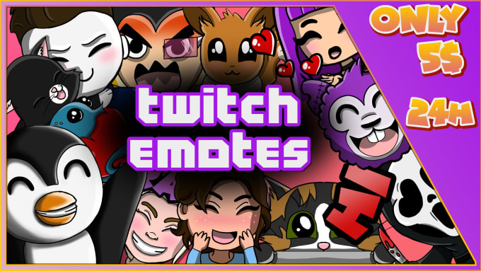 Gig Preview - Create amazing cute emotes for your twitch or discord