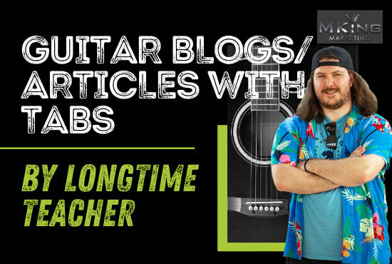 Bestseller - write about guitar or music theory for your website or blog