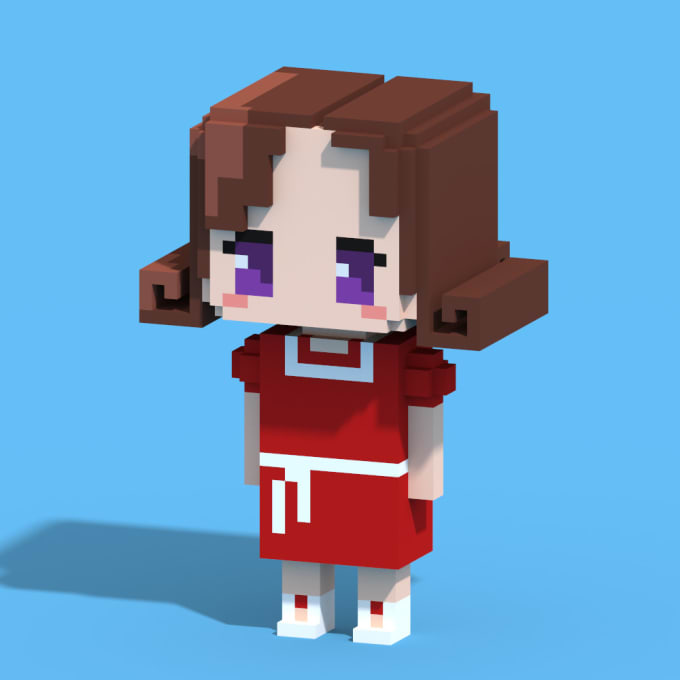 Gig Preview - Create a cute voxel character