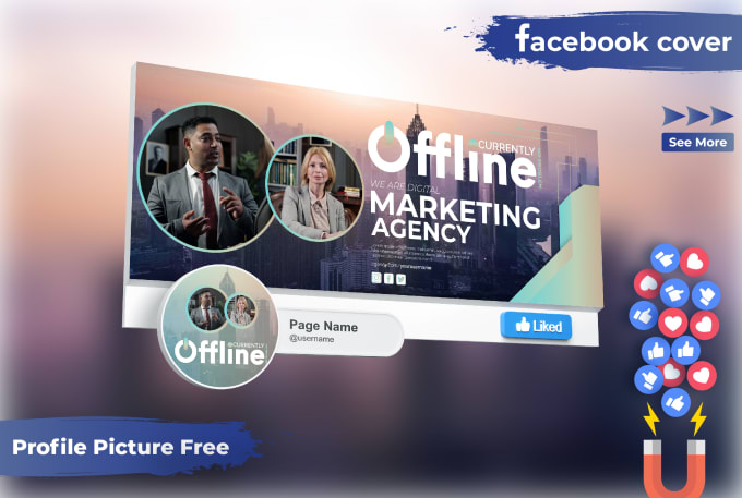 Bestseller - create facebook cover photo banner design