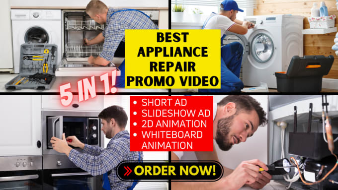 Gig Preview - Do attractive appliance repair video for your business