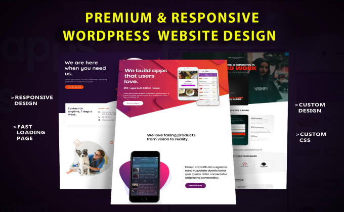 Gig Preview - Create a clean and modern wordpress business  website design