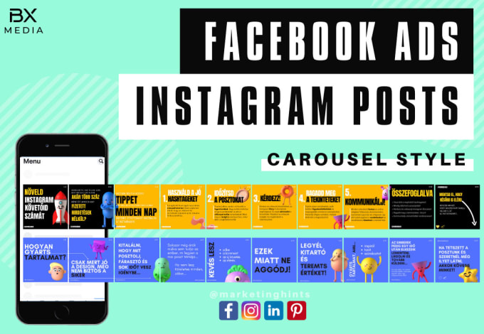 Gig Preview - Design attractive carousel post for instagram, facebook ads