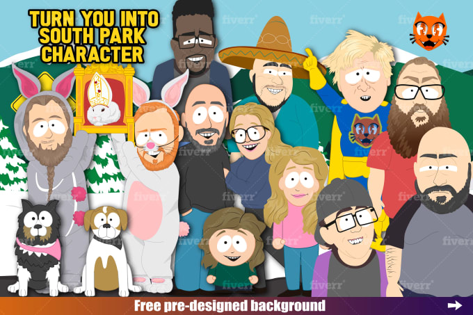 Gig Preview - Draw you as a south park character in 24 hours