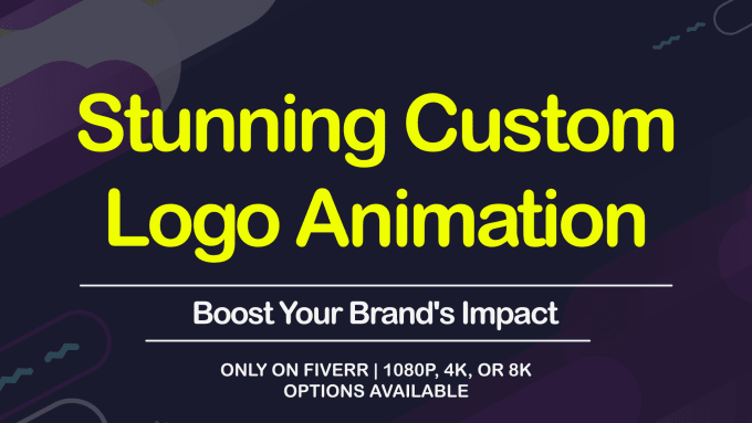 Gig Preview - Exclusive custom logo animation intro videos for creators and brands