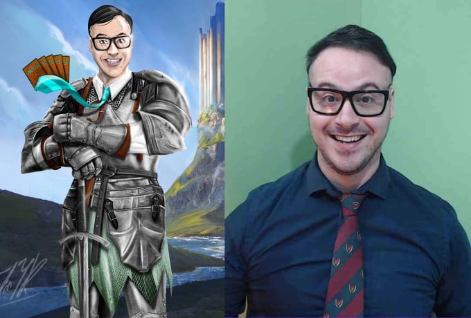 Gig Preview - Create comic fantasy portraits