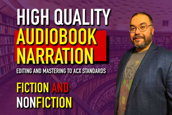 Gig Preview - Narrate edit and master your next audiobook for acx