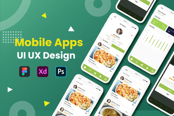 Gig Preview - Design UI UX for mobile app and website