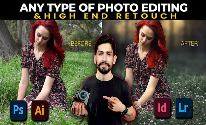 Gig Preview - Create professional photoshop editing in 10 min