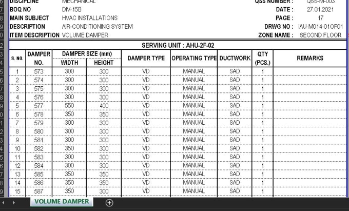 Gig Preview - Do mep material estimation