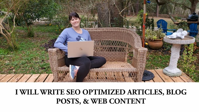 Gig Preview - Write SEO optimized articles, blog posts, and web content