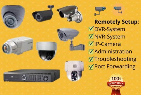 Gig Preview - Setup your cctv system dvr, nvr and security camera remotely