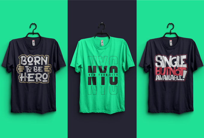 Gig Preview - Create stunning  typography t shirt design within 12 hr