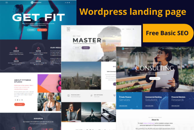 Gig Preview - Design SEO optimized wordpress website