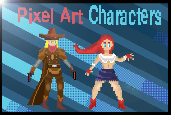 Gig Preview - Create unique pixel art character sprites and animations