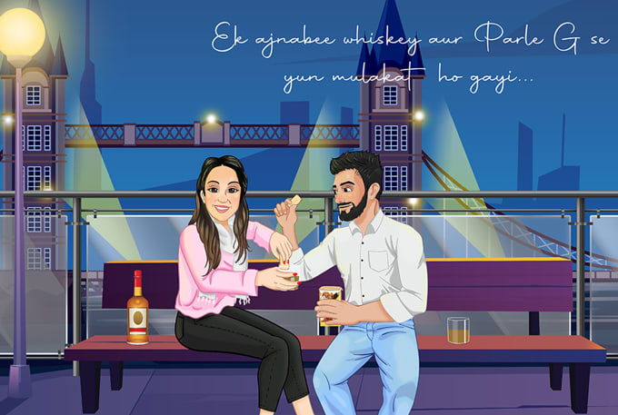 Gig Preview - Create illustration for couples