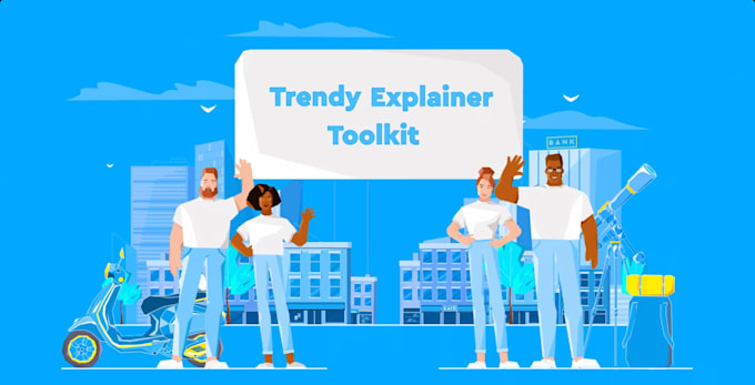 Gig Preview - Create a trendy explainer video