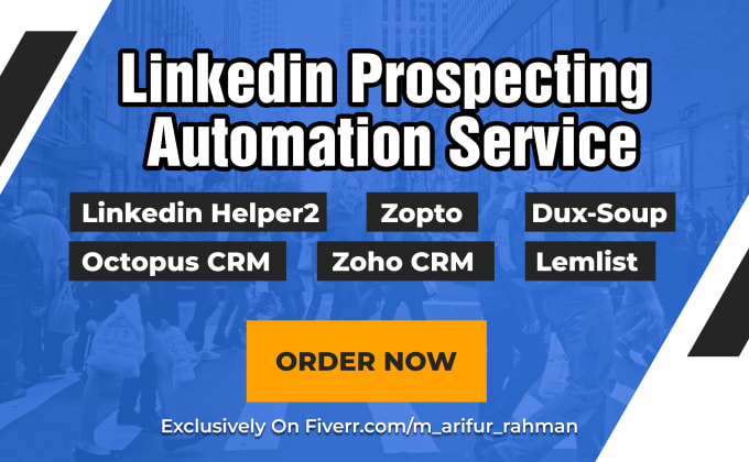 Gig Preview - Automate your linkedin lead generation and setup email campaign