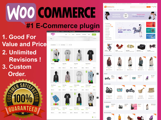 Gig Preview - Customize woocommerce and build complete ecommerce store