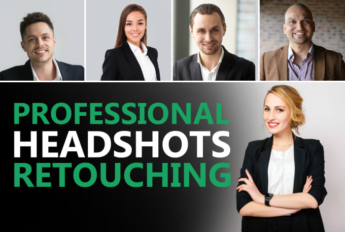 Gig Preview - Retouch business headshots corporate portraits