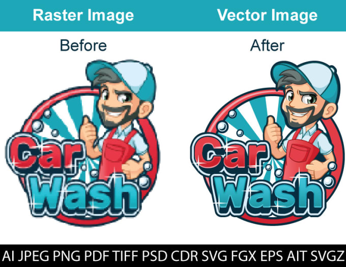 Gig Preview - Provide expert logo redesign manual vector tracing services