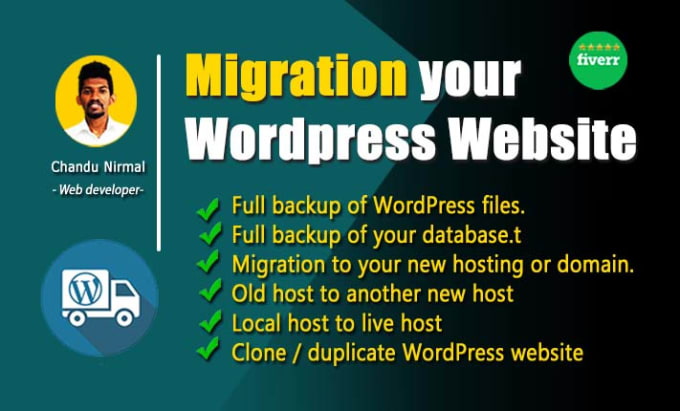 Gig Preview - Migration your wordpress website