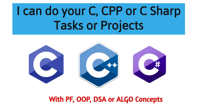 Gig Preview - Do c cpp csharp programming language tasks and projects