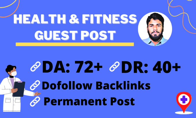 Gig Preview - Do health guest post on my high da health niche blog