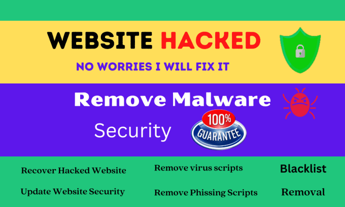 Gig Preview - Provide security and fix  your hacked website