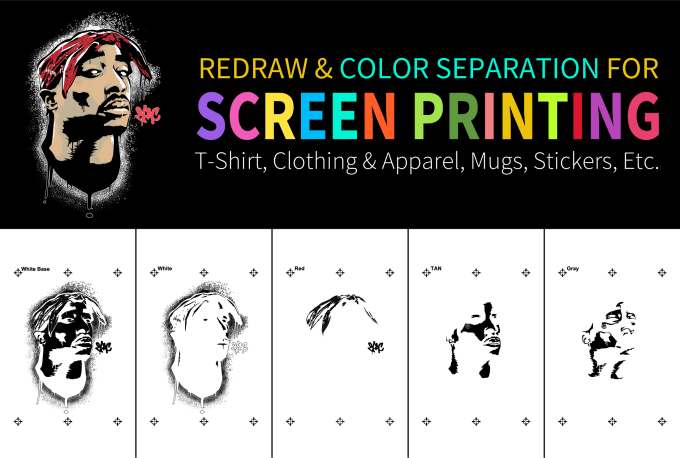 Gig Preview - Do color separation for screen printing in vector format