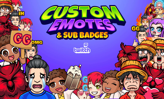 Gig Preview - Create custom twitch emotes and sub badges