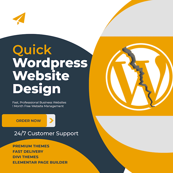 Gig Preview - Design full custom  wordpress website for any business