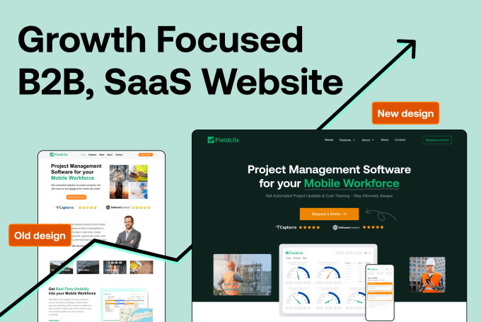 Gig Preview - Our agency will design b2b, saas website with UX strategy