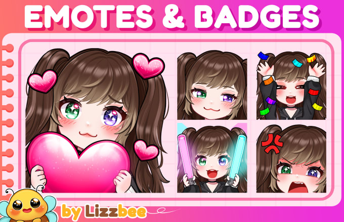 Gig Preview - Create express, high quality twitch emotes, discord emoji, kick, and sub badges