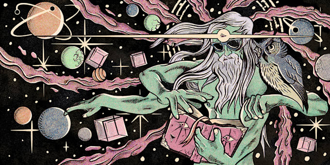 Gig Preview - Create high quality cosmic illustrations